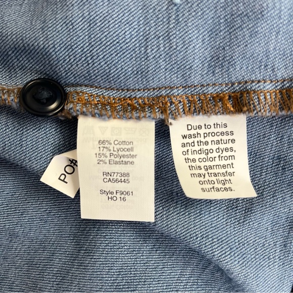 NWT Madewell Denim Tie-Neck Button Front Midi Shirt Dress Long Sleeve Size 00 - Picture 11 of 13